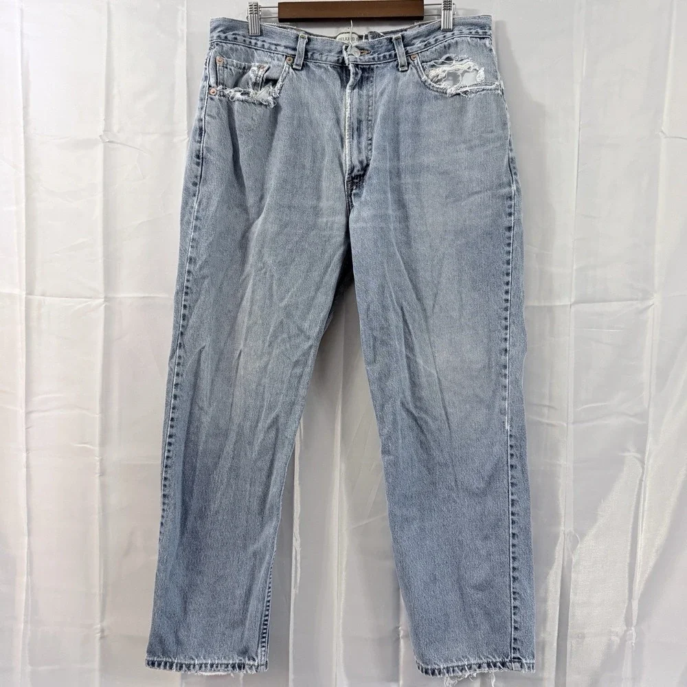 Vintage Mens Levis 550 Jeans 100% Cotton 38x32 Fits 36x29 Faded Trashed **